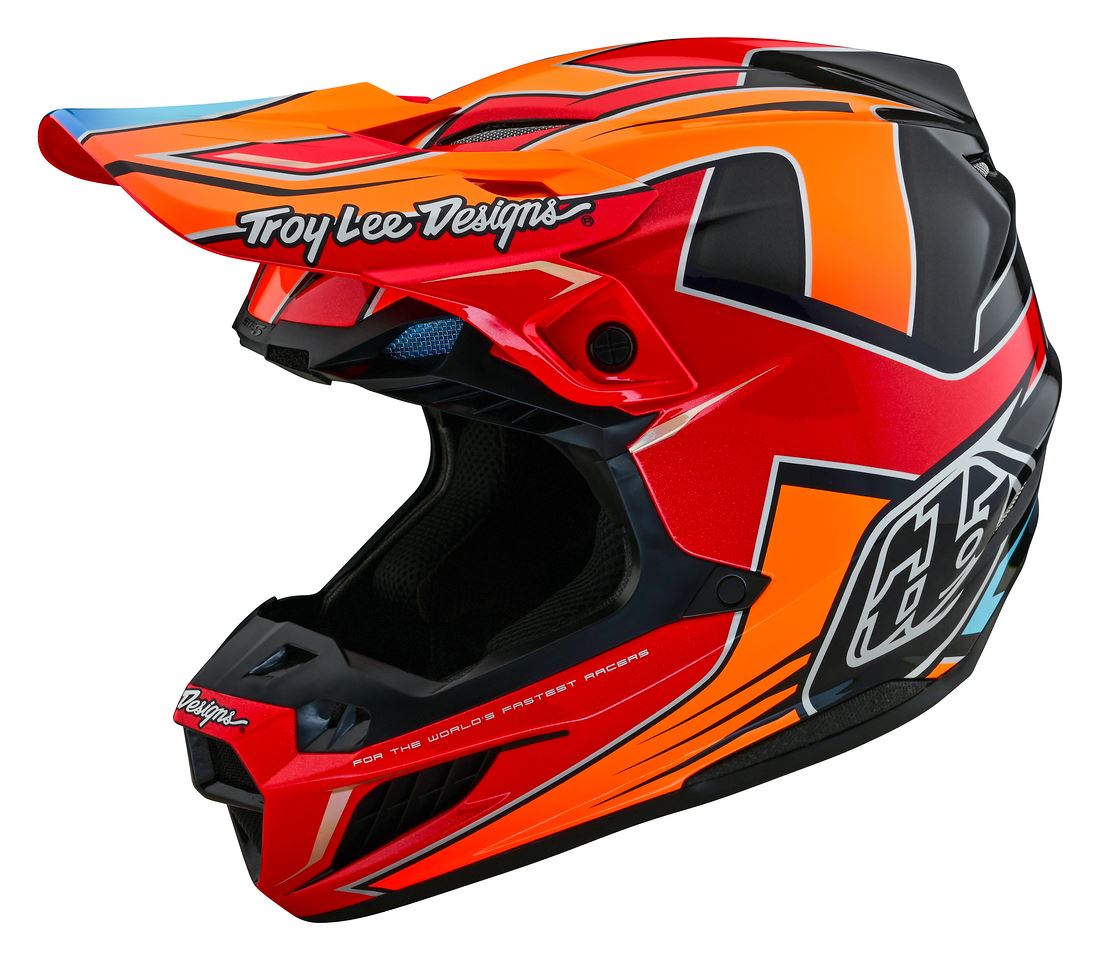 Troy Lee Designs 2025 SE5 Composite Helmet Efix Fire